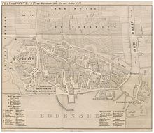 Plan of the old town of Constance (1843)
