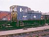 06009 as the works pilot at Dunfermline Townhill Wagon Repair Works in July 1975