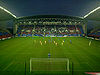 View of an evening match at Wigan Athletic's DW Stadium