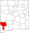 State map highlighting Grant County