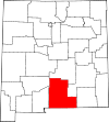 State map highlighting Otero County