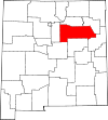 State map highlighting San Miguel County