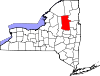 State map highlighting Hamilton County