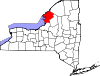 State map highlighting Jefferson County