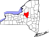 State map highlighting Oneida County