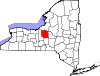State map highlighting Onondaga County