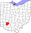 State map highlighting Clinton County