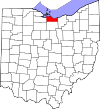 State map highlighting Erie County