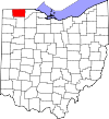 State map highlighting Fulton County