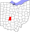 State map highlighting Madison County