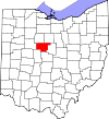 State map highlighting Marion County