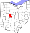 State map highlighting Union County