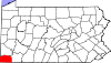 State map highlighting Greene County