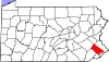 State map highlighting Montgomery County