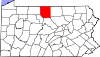 State map highlighting Potter County