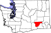 State map highlighting Franklin County