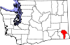 State map highlighting Garfield County