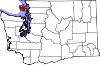 State map highlighting San Juan County