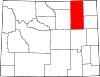 State map highlighting Campbell County