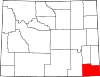 State map highlighting Laramie County