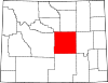 State map highlighting Natrona County