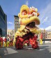 Southern lion dancing in New York City, USA (2008)