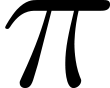 The Greek lowercase letter Pi is the symbol of the circle number.