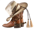 Cowboy boots & Stetson hat