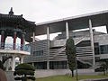 The original Freedom Pagoda was incorporated into the design of the modern Freedom House.