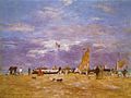 Eugene Boudin, The Jetty at Deauville, (1869)