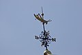 The famous grasshopper weather vane on top of Faneuil Hall