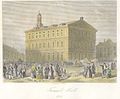 Drawing of Faneuil Hall, dated 1776