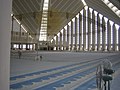 Inside the Shah Faisal Mosque in Islamabad, Pakistan