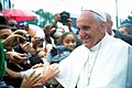 Pope Francis (2013) visits poor children in Brazil for World Youth Day