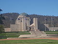 The entrance to the Australian War Memorial from ANZAC Parade