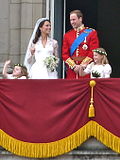 Prinz William, Herzog von Cambridge und Kate Middleton auf dem Balkon des Buckingham-Palastes.