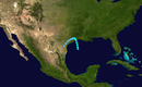 Trayectoria de la tormenta  
