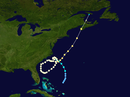 Trayectoria de la tormenta  