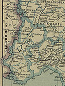 Map of the Kingdom of Arles, which was annexed to the Holy Roman Empire in 1032.