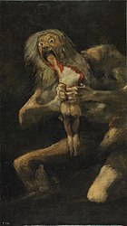 Saturno devorando a su hijo , 1819.  