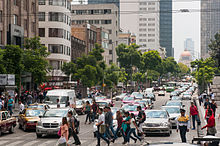 Street scene in the city centre