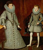 Ana en haar broer door Bartolomé González y Serrano (1612)  