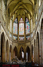 Light-flooded room: Choir of the Prague Cathedral