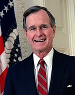 President George H. W. Bush har haft blandade opinionssiffror på grund av hans framgång i Gulfkriget, men också på grund av den svaga ekonomin.