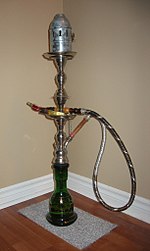 Een Egyptische waterpijp (shisha)  