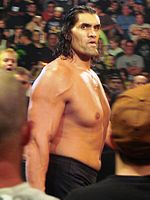 The Great Khali før sin kamp om verdensmesterskabet i sværvægt mod Batista.