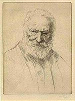 Victor Hugo, af Alphonse Legros.  