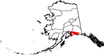 State map highlighting Chugach Census Area