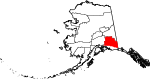 State map highlighting Copper River Census Area