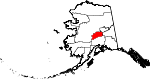 State map highlighting Denali Borough